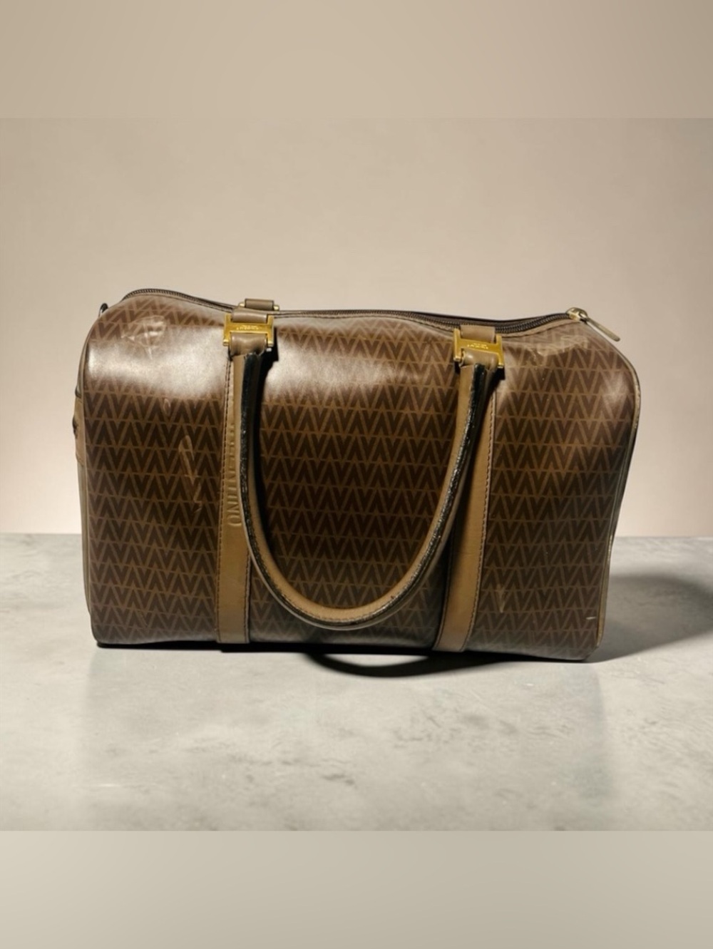 Mario Valentino Monogram Boston Bag - Picture 3 of 13